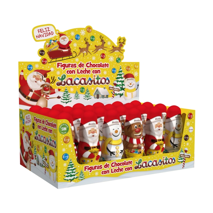 figuras navideñas chocolate, 34g