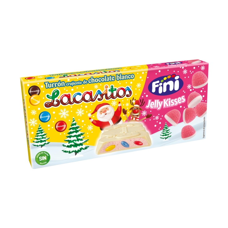 turrón choco blanco besitos, 115g