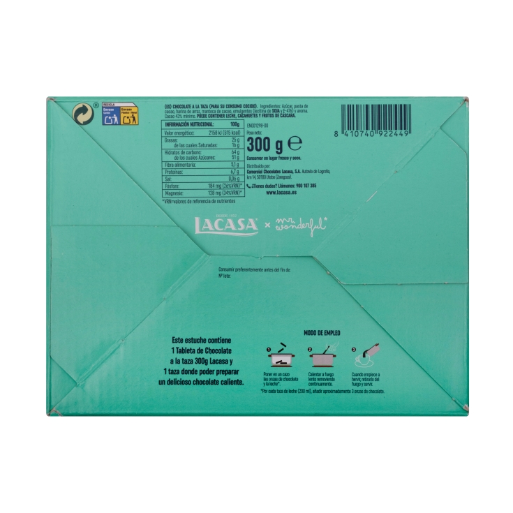 chocolate a la taza + taza, 300g