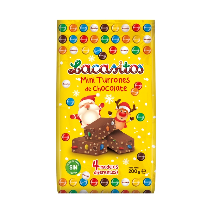 mini turrón choco lacasitos, 200g