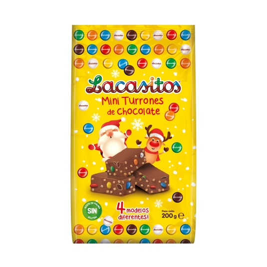 mini turrón choco lacasitos, 200g