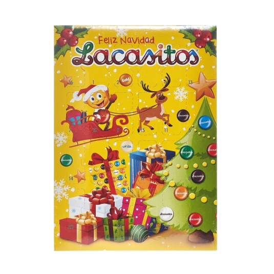 calendario adviento grageas chocolate, ud