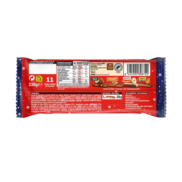 turrón almendra extrafino, 230g