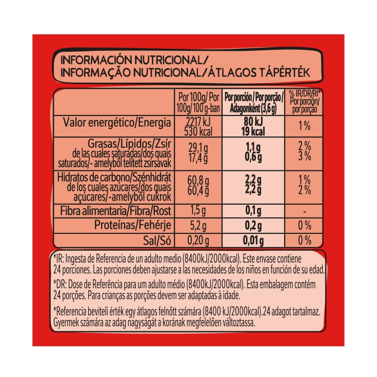 calendario adviento extrafino, 85g