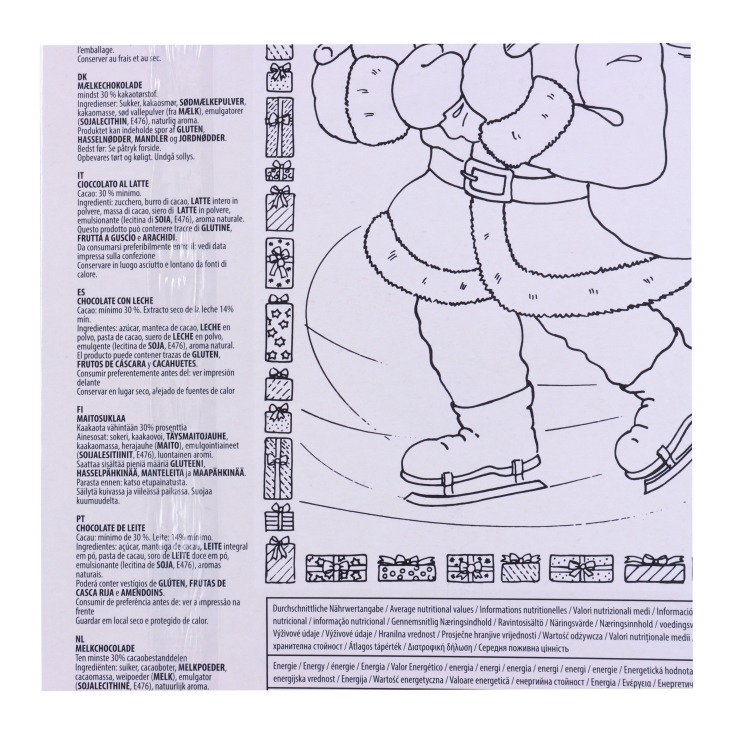 calendario adviento navidad, 50g