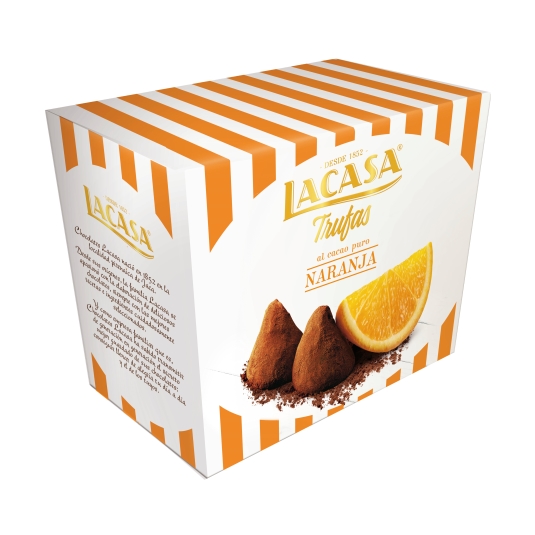 trufas cacao puro naranja, 200g