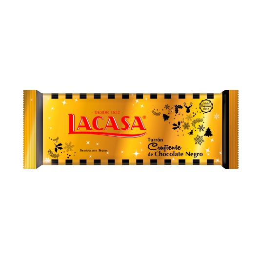 turrón crujiente chocolate negro, 150g