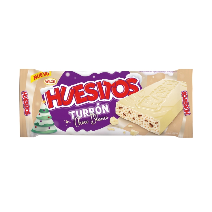 turrón huesito choco blanco, 225g