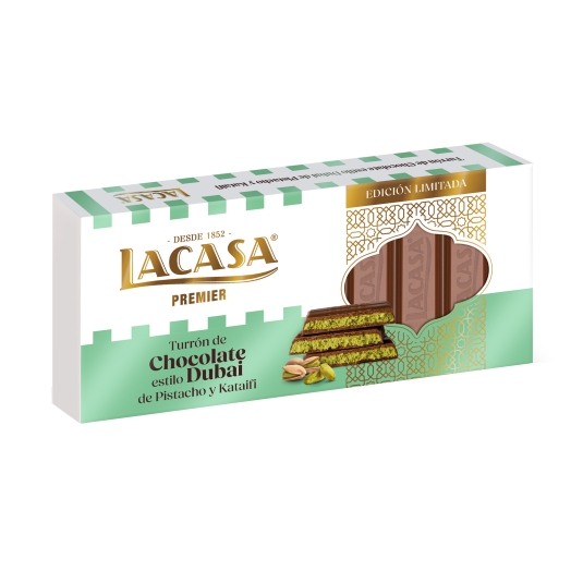 turrón chocolate dubai pistacho, 200g