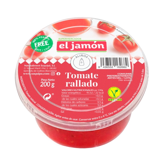 tomate rallado natural, 200g