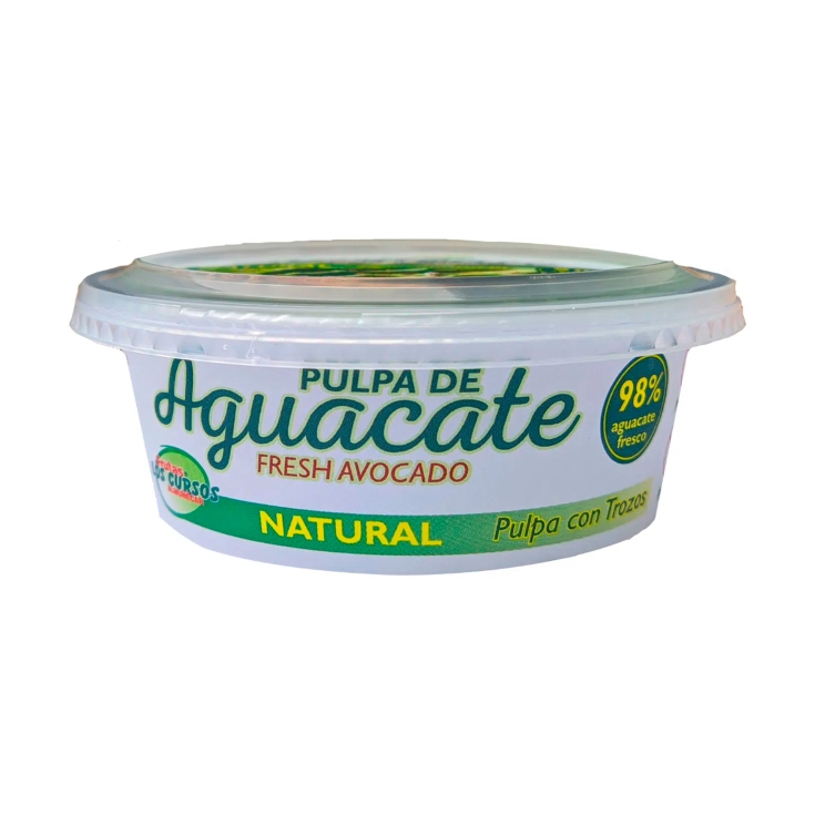 pulpa de aguacate natural tarrina, 125g