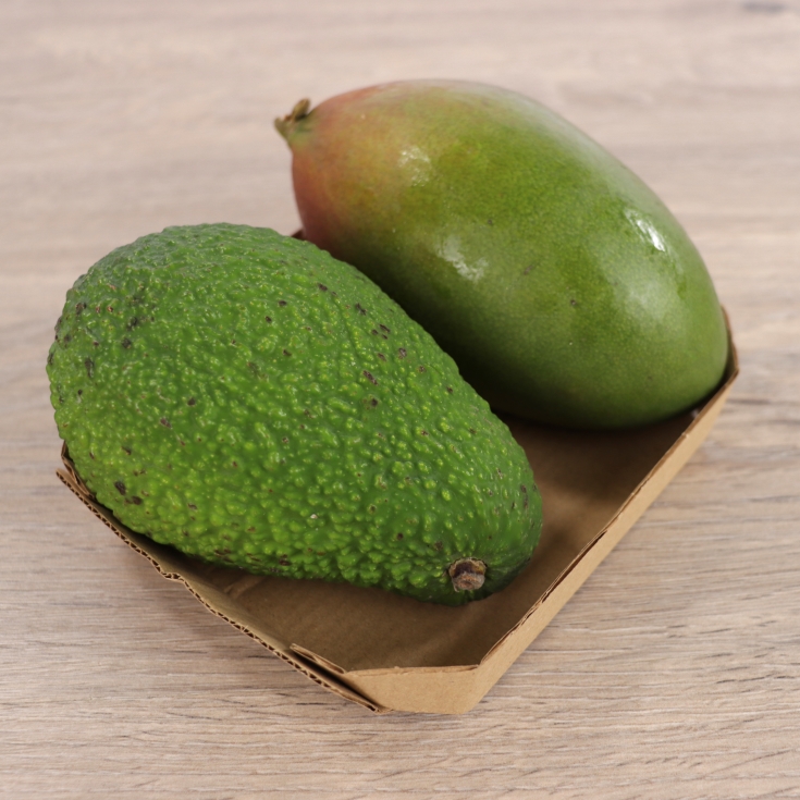 bandeja mango y aguacate 500g aprox., ud