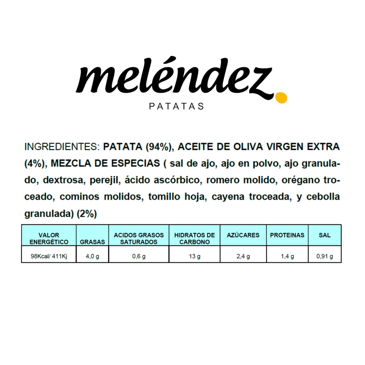 patatas baby hierbas mediterráneas, 310g