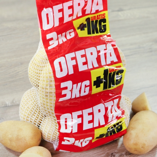 patatas oferta 3+1kg saco, ud