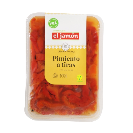 pimiento rojos a tiras asado al horno, 250g