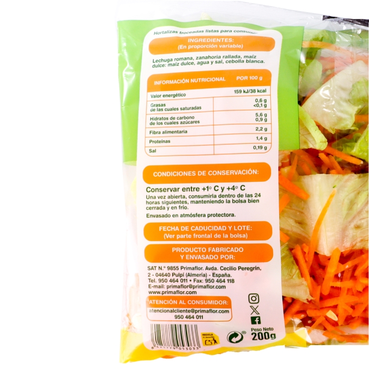 ensalada mixta tradicional, 200g