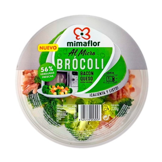 bowl micro brócoli, bácon y queso, 230g