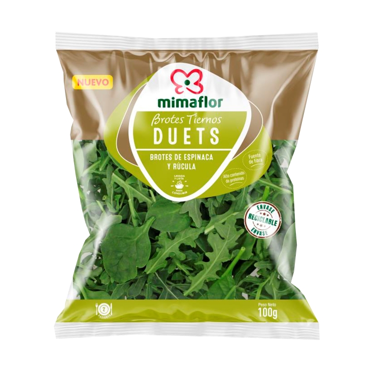 duets espinaca y rúcula, 100g