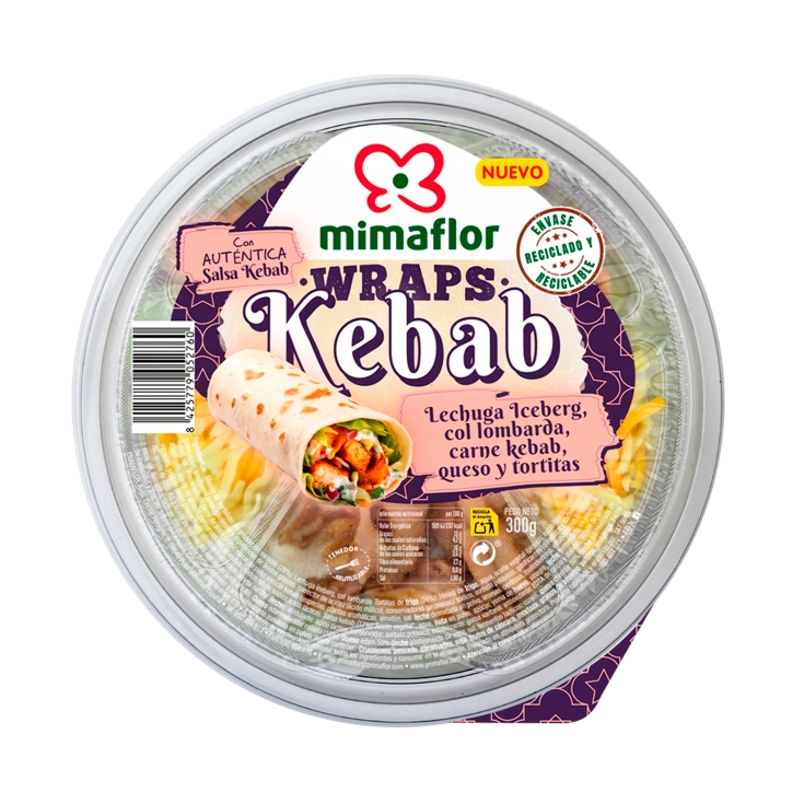 ensalada wraps de kebab, 300g