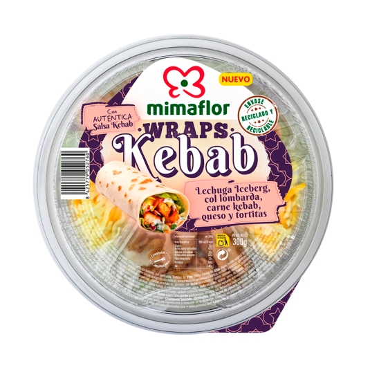 ensalada wraps de kebab, 300g