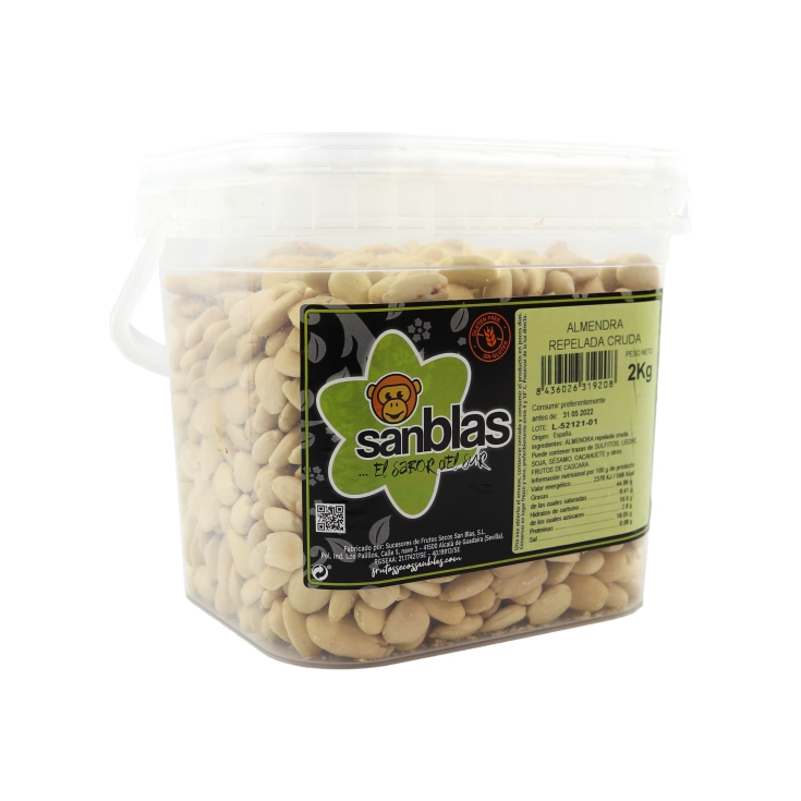 almendras crudas cubo, 2kg