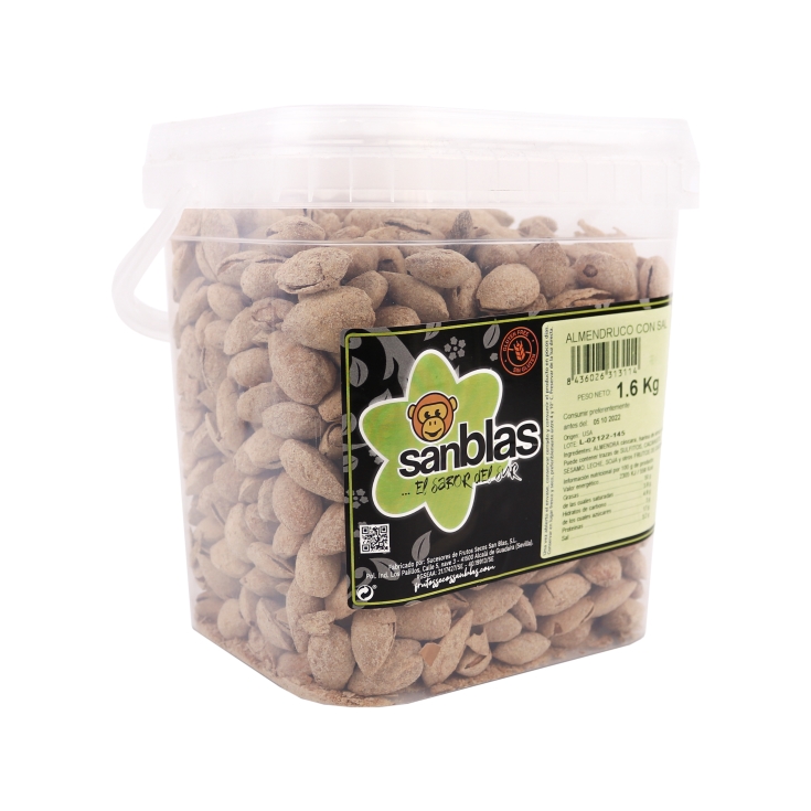 almendrucos con sal cubo, 1.6kg