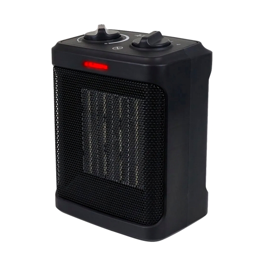 calefactor cerámico negro 1500w, ud