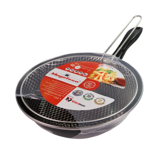 sarten con cestillo  black 26c., ud