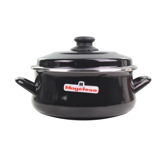 cacerola con tapa vidrio 20cm, ud