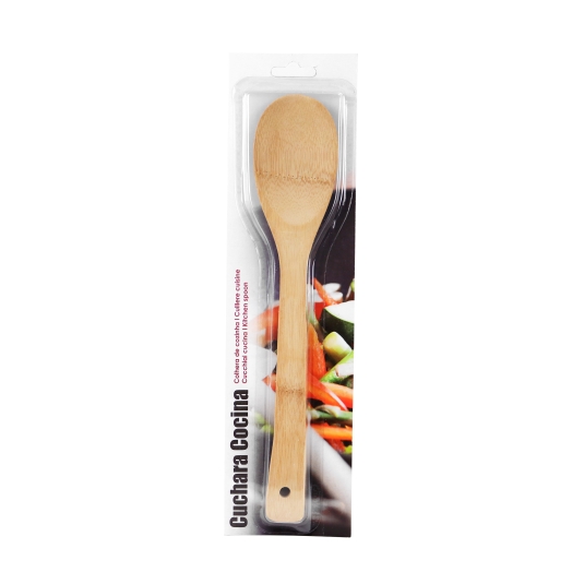 cuchara cocina bambú 30cm, ud