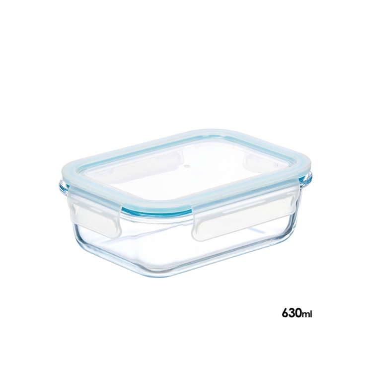 fiambrera borosilicato hermética 630ml, ud