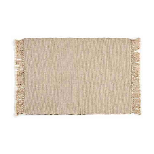 alfombra algodon natural 120x180cm, ud