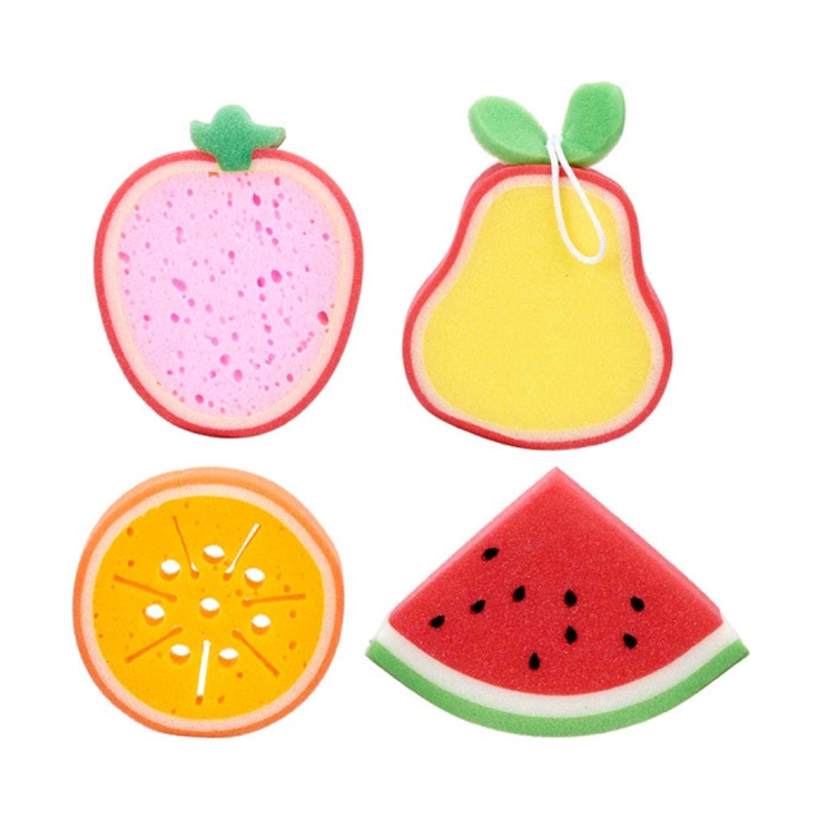 esponja baño frutas surtidas, ud