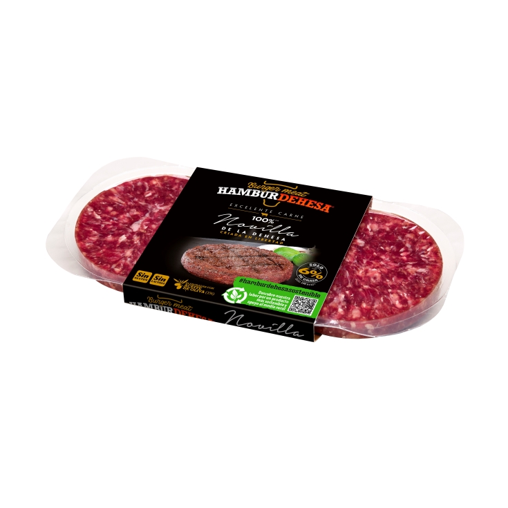 hamburguesa de novilla, 2x130g, bja