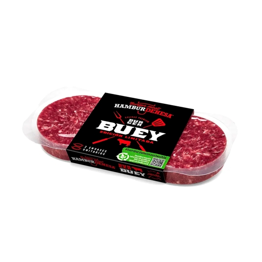 hamburguesa buey 160g, pk-2