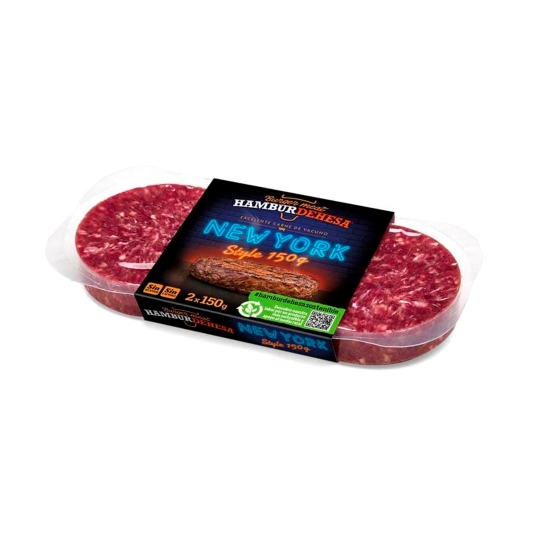 hamburguesa vacuno new york 150g, pk-2