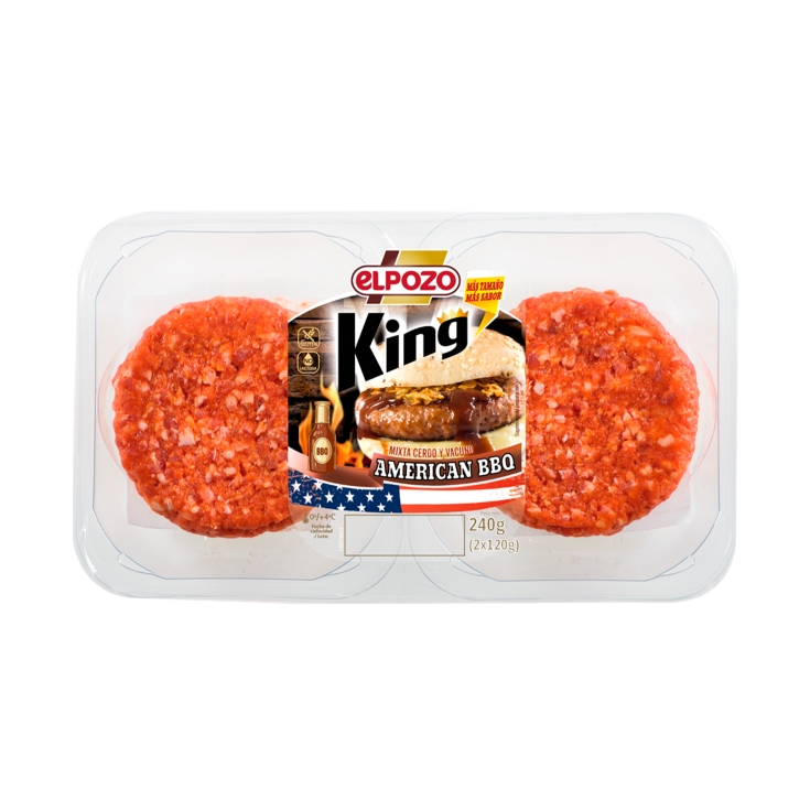 burger american barbacoa king, 240g