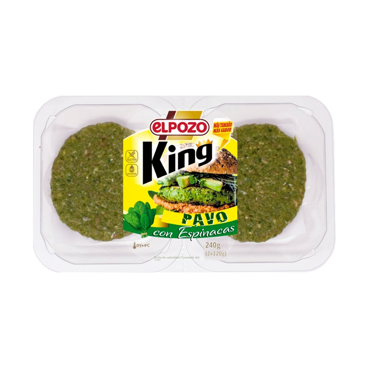 burguer pavo/espinaca, 240g