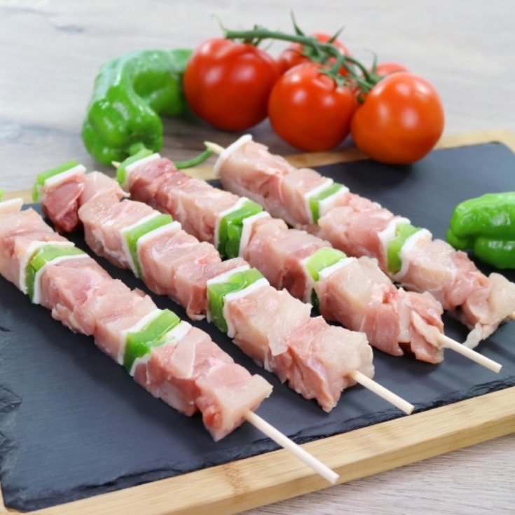brocheta pollo, bja