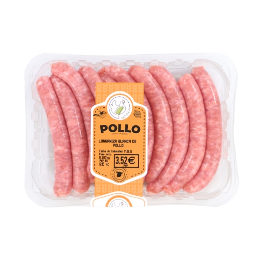 salchichas frescas de pollo, kilo